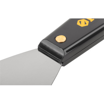 Шпатель для удаления ржавчины Профи, толщ. лезвия 1 мм, пластик.ручка с метал.бойком 2,5 (63 мм)-7