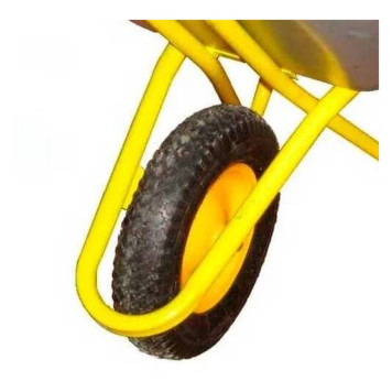 Тачка строительная REDVERG RD-WB200RPU одноколесная литое колесо-3