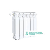 Rifar Monolit Ventil 350 6 секций, нижнее левое подключение (белый)