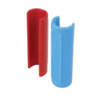 Декоративная клипса для маркировки трубы (синяя) D=20 mm