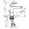 Hansgrohe Logis Смеситель для раковины, на 1 отв., с донным клапаном, цвет: хром