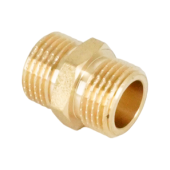 Ниппель, ELSEN, Metalit, НН, 1/2, 1/2, латунь, равнопроходной, CN