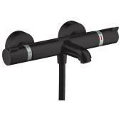 Hansgrohe Ecostat Смеситель для ванны, настенный, термостатический, цвет: черный матовый. 13114670