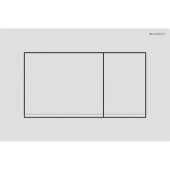 Geberit Sigma20 Клавиша для двойного смыва, квадратная, цвет: белый матовый. 115.883.01.1