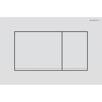 Geberit Sigma20 Клавиша для двойного смыва, квадратная, цвет: белый матовый. 115.883.01.1