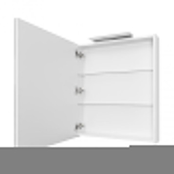Roca Oleta Зеркальный шкаф 60х70см, SX, c LED-светильником, цвет: белый матовый. A857645501-4