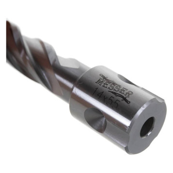 Сверло корончатое по металлу MESSER HSS 55L x 14-2