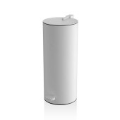Decor Walther Bin 3 Ведро 14.5xh33.5см, с педалью и крышкой, напольое, цвет: белый матовый. 0612750