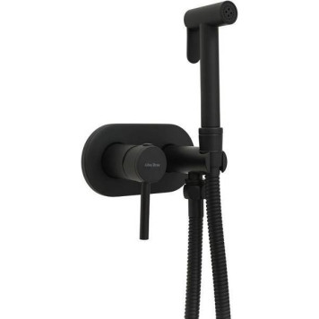 Allen Brau Priority Гигиенический душ со смесителем, с внутр. частью, цвет: черный мат. 5.31005-31