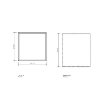 Decor Walther Brownie WB Корзина для белья 25.5x25.5x30, напольная, цвет: черная кожа-1