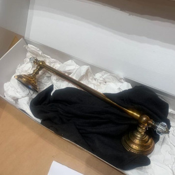 Devon Devon Gemstone Полотенцедержатель 41.7см, подвесной, цвет: античная латунь-1