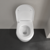VilleroyBoch Avento Сиденье для унитаза, с микролифтом, тонкое, цвет: белый/нержавеющая сталь. 9M87S101