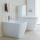 Duravit Happy D2 Унитаз напольный, 36,5х63 см,, с бачком 6 л , механизмом цвет хром, с креплением, двойного смыва подключение снизу слева, цвет: белый. 2134090000, 0934000005