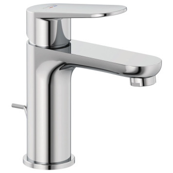 Kludi 322880575 X1 oднорычажный смеситель на умывальник 95, с донным клапаном, хром 322880575