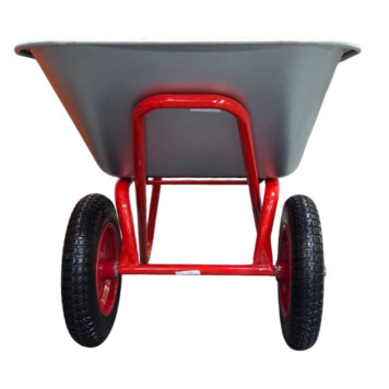 Тачка строительная REDVERG RD-WB250RPU двухколесная литое колесо-3