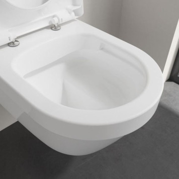 VilleroyBoch Architectura Комплект Унитаз-подвесной 37х53х33см., сиденье с функцией QuickRelease, Softclose, цвет: альпийский белый. 4694HR01-3
