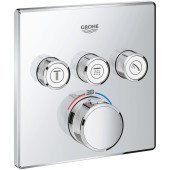 29126000 Grohtherm SmartControl Внешняя часть термостатического смесителя на 3 выхода, хром 29126000