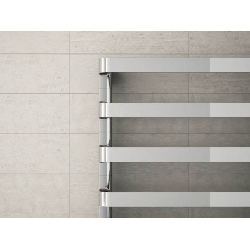 Irsap Step_E Полотенцесушитель электрический 50x77.5x10.7см ( 7плоск.трубок), мощность:250 ватт, с электр/термостатом. цвет: хром Дизайн Antonio Citterio-1