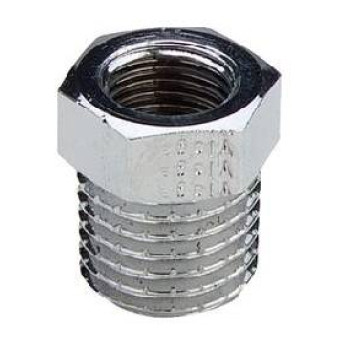 Футорка, Viega, 1 1/2 х 1 1/4, с многогранником, с резьбой, с термическим отжигом, односторонней наружной резьбой, с внутренней резьбой, латунь, модель 1541