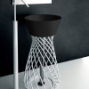 Artceram WIRE Раковина 43 см, без отв., цвет: черный глянцевый. WIL001 03 00