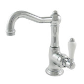 Nicolazzi P.m. Blanc Смеситель для раковины однорычажный, с донным клапаном, ручки белая керамика, цвет: хром. 3452CR76C