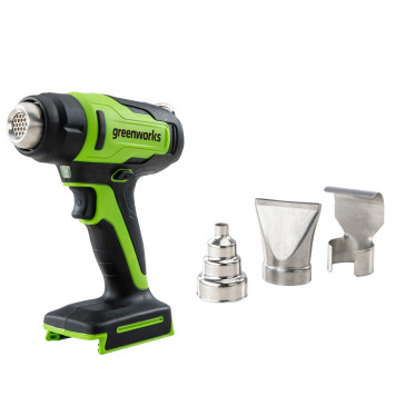 Фен строительный аккумуляторный Greenworks, G24HG, 24v (без акк, без з/у)-5