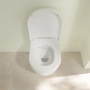 VilleroyBoch Avento Комплект унитаз-подвесной 37x53см, сиденье QuickRelease, SoftClose, цвет: альпийский белый. 5656HR01-6