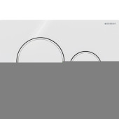 Geberit Sigma20 Клавиша для двойного смыва, круглая, цвет: белый/хром. 115.882.KJ.1