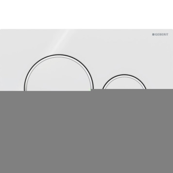 Geberit Sigma20 Клавиша для двойного смыва, круглая, цвет: белый/хром. 115.882.KJ.1