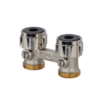 Узел, Multiflex R ZB, прямой H-образный, 3/4, 3/4, Н ЕК-НГ ЕК, никелированный