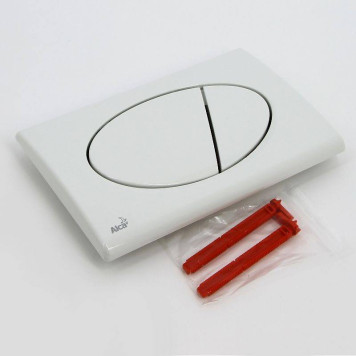 Кнопка смыва Alcaplast M70 пластик белый-3