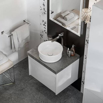 Kerama Marazzi Circo Раковина 36х36х13.5см., накладная, без отв., без перелива, цвет: белый глянцевый-3