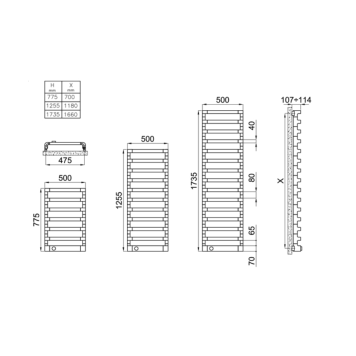 Irsap Step_E Полотенцесушитель электрический 50x77.5x10.7см ( 7плоск.трубок), мощность:250 ватт, с электр/термостатом. цвет: хром Дизайн Antonio Citterio-4