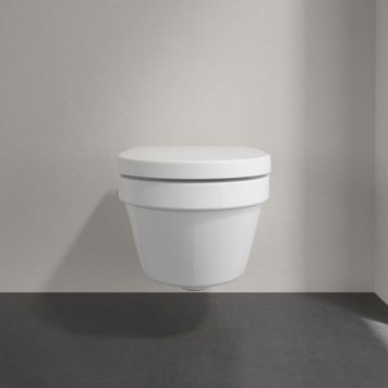 VilleroyBoch Architectura Комплект Унитаз-подвесной 37х53х33см., сиденье с функцией QuickRelease, Softclose, цвет: альпийский белый. 4694HR01-6