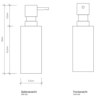 Decor Walther Mikado SSP Дозатор для мыла, настольный, цвет: сталь матовая. 0521276-1