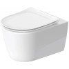 Duravit Soleil by Starck Унитаз подвесной 54х37см, безободковый, HygieneFlush, сиденье микролифт, цвет: белый. 45910920A1