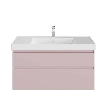 Kerama Marazzi Cubo Тумба подвесная, 97.8х47х47.5см., с ящиками, цвет: Мальва матовая-2