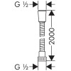 Hansgrohe Metaflex Шланг для душа 2м, цвет: хром