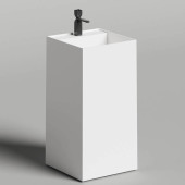 Salini Armonia Square TOP 01 Раковина напольная 45х45х90м., с 1 отв., мат-л: S-Stone, цвет: белый матовый. 130521TM