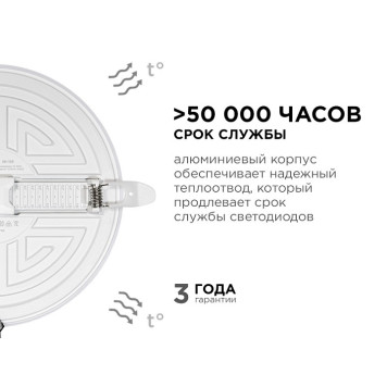 Встраиваемый светильник Apeyron Electrics 06-109-6