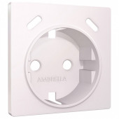 Накладка для розетки с заземлением и со шторками и 2хUSB type С Ambrella Volt ALFA AP2105