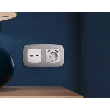 Рамка на 2 поста Ambrella Volt Ecta OF140502-1