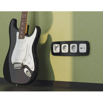 Рамка на 1 пост Ambrella Volt Radian Металл OF580501-2