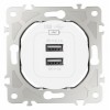 Розетка USB, без рамки Arte Milano am-202 202.46-1.white