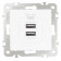 Розетка USB, без рамки Arte Milano am-206 206.46-1.white