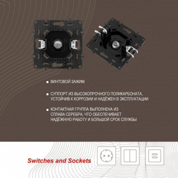 ТВ-розетка без рамки Arte Milano am-217 217.42-1.black-3