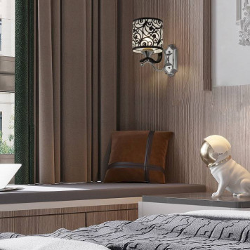 Бра Arte Milano Florentia-4957 304957/1W Bk/Ni-3
