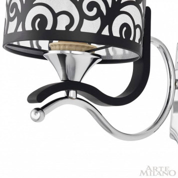 Бра Arte Milano Florentia-4957 304957/1W Bk/Ni-4