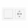 Блок с розеткой и выключателем Arte Milano SET06-2 SET06-2-30-1-40-1 White