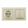 Блок с розеткой и выключателем Arte Milano SET06-2 SET06-2-30-2-40-1 shampan
